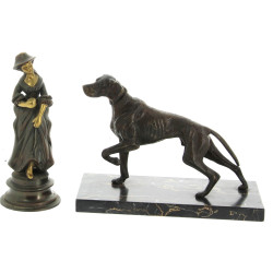 Ecole Française "Chien de chasse à l'arr