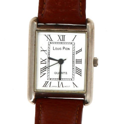 Montre acier Louis Pion, mécanisme à qua