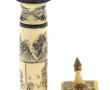 Tabatière et petite boîte à décor de per