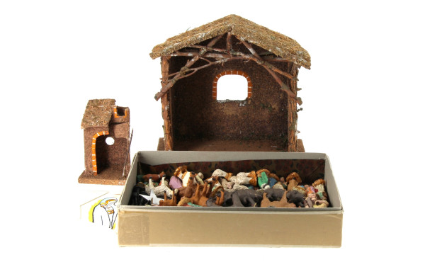 Crèches anciennes, vers 1920/1930, plusi