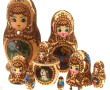 Russie - Suite de 10 poupées gigognes ru