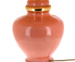 Lampe en faïence dans les tons saumon et