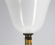 Lampe style lampe Mazda en bois, métal e