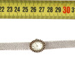 Montre bracelet de dame en or gris poinç