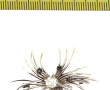 Broche accidentée en or gris, sertie d'u