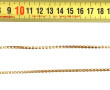 Chaîne maille serpent en or jaune 14 cts