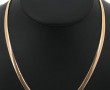 Collier maille plate en or jaune 9 carat