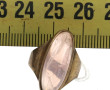 Bague en or 8 cts sertie d'un quartz ros
