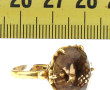 Bague en or jaune 14 cts sertie d'un qua