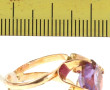 Bague en or jaune 14 cts sertie d'une am