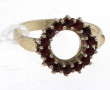 Bague et pendentif en argent et vermeil 