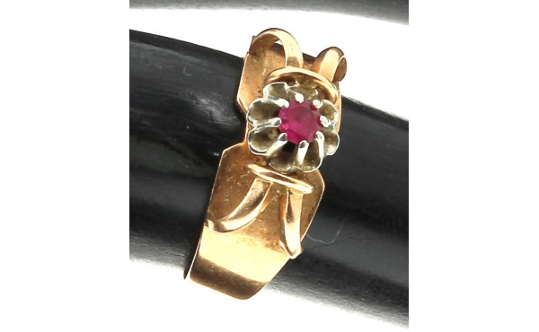 Bague ancienne en or 18 cts, poinçon têt