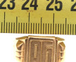 Chevalière en or 18 cts, poinçon tête d'