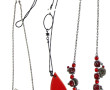 Lot de bijoux fantaisie dont colliers et