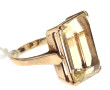 Bague en or jaune 9 cts sertie d'une cit