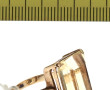 Bague en or jaune 9 cts sertie d'une cit
