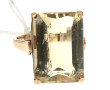 Bague en or jaune 9 cts sertie d'une cit