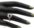 Bague ancienne en or 18 cts poinçon tête