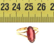 Bague en or jaune 18 cts sertie d'un gre