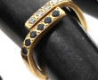Bague jonc en or jaune 18 cts, poinçon t