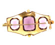 Broche ancienne en or 18 cts, poinçon tê