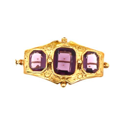 Broche ancienne en or 18 cts, poinçon tê