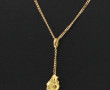 Chaîne avec pendentif en forme de pépite