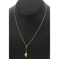 Chaîne avec pendentif en forme de pépite