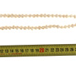 Long sautoir en perles d'eau douce blanc