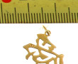 Pendentif en or jaune 18 cts, poids 0,90