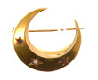Petite broche ancienne en or jaune 18 ct
