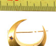 Petite broche ancienne en or jaune 18 ct