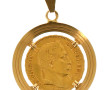 Pendentif en or jaune 18 cts, poinçon tê