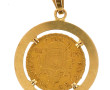 Pendentif en or jaune 18 cts, poinçon tê