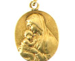 Médaille religieuse en or 18 cts, poinço