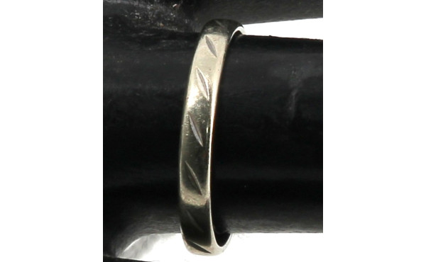 Alliance en or gris 18 cts (plus de trac
