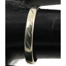 Alliance en or gris 18 cts (plus de trac