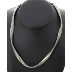 Collier en argent 925ème à maille travai
