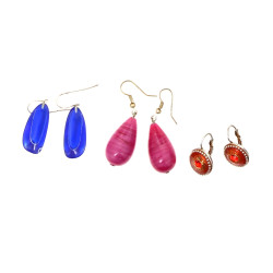 Lot de 3 paires de BO fantaisie dont BO 