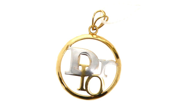 Pendentif circulaire DIOR en or 18 cts, 