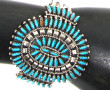 Bracelet amérindien du pueblo Zuni en ar