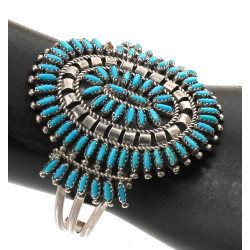 Bracelet amérindien du pueblo Zuni en ar