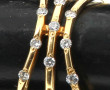 Bague jonc 3 anneaux en or jaune 18 cts 