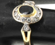 Bague en or 18 cts (750ème) sertie d'un 