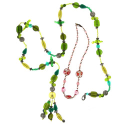 MURANO - Important sautoir en perles de 
