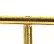 Paire de puces d'oreilles en or jaune et