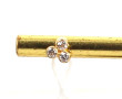 Paire de puces d'oreilles en or jaune et