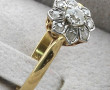 Bague ancienne en or bicolore 18 cts, se