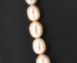 Collier en perles d'eau douce roses, fer