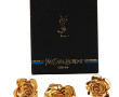 YVES SAINT-LAURENT - Paire de clips d'or